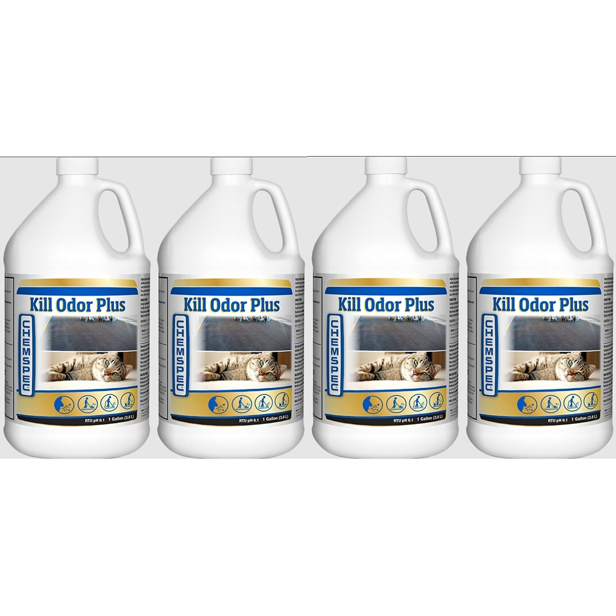 CHEMSPEC, Kill Odor Plus Deodorizer Four 1 gal. / 3.8 L bottles, Model # 106990